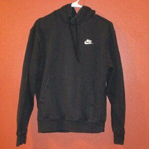 Nike Vintage White Tag Woman Small Petite Black White Swoosh Pullover Hoodie